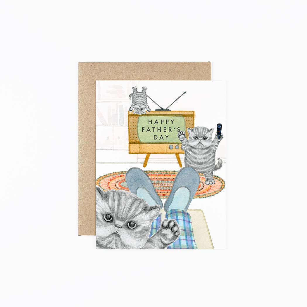 Dear Hancock Naughty Kittens Dad Card Workshop Pgh